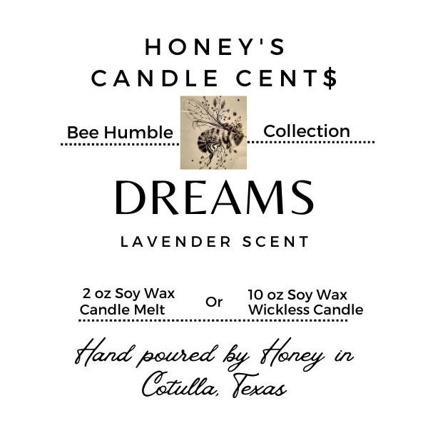 Dreams - Lavender Scented Wickless Candle