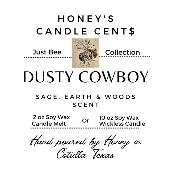 Candle Melt Dusty Cowboy - Sage Earth & Woods