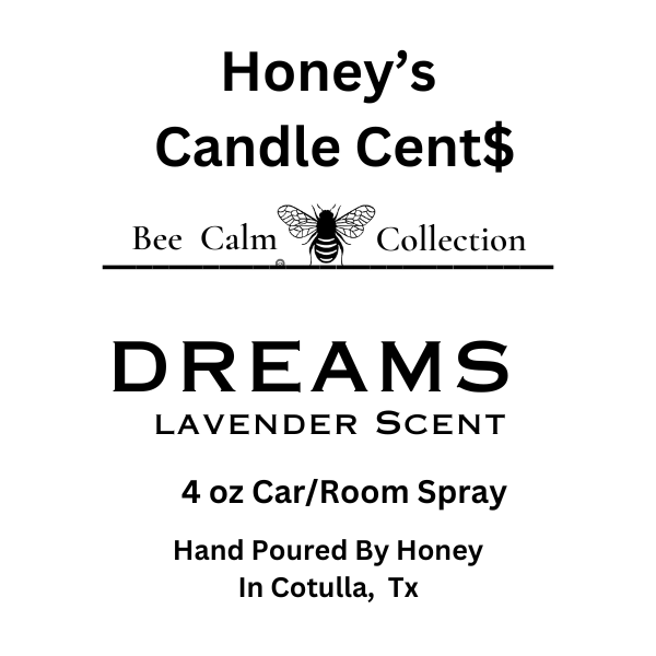 -Car/Room Spray Dreams - Lavender Scented