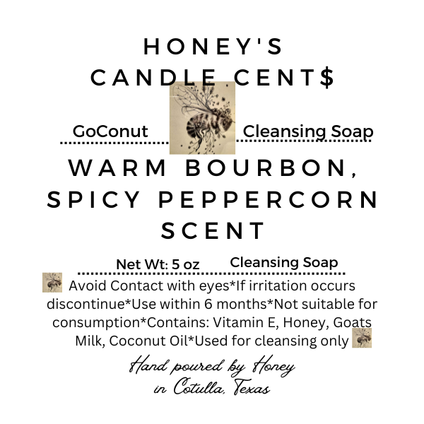 *Goats Milk Soap Warm Bourbon & Spicy Pepper clove