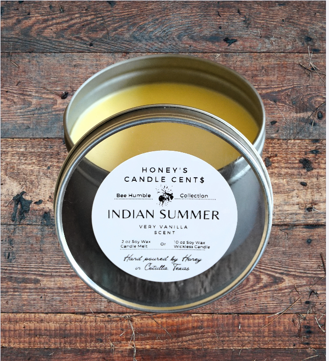 Indian Summer - Vanilla Scented Wickless Candle