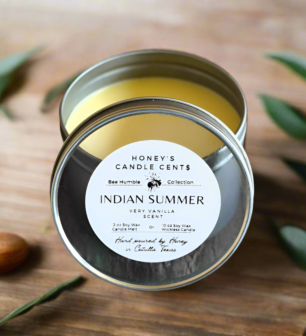Indian Summer - Vanilla Scented Wickless Candle