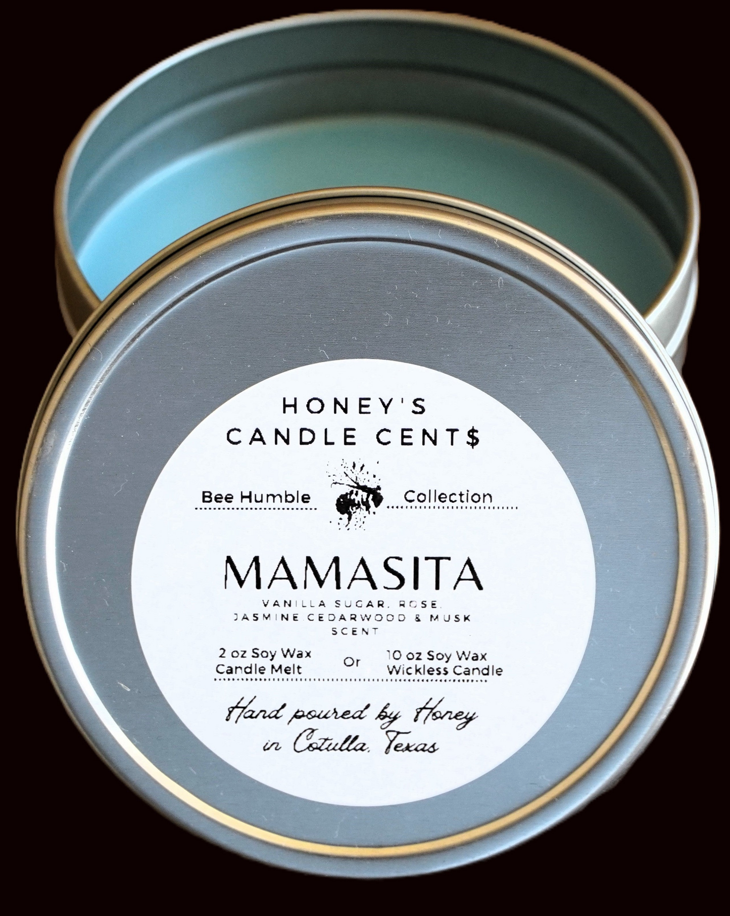 Mamasita - Vanilla, Rose, Jasmine Cedarwood & Vanilla Musk Scented Wickless Candle