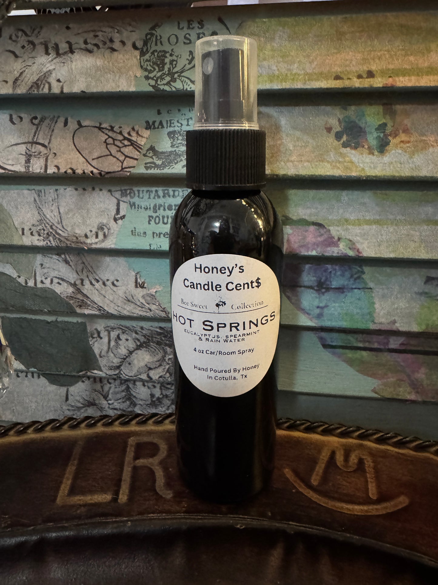 -Car/Room Spray Hot Springs - Eucalyptus, Spearmint & Rain Water