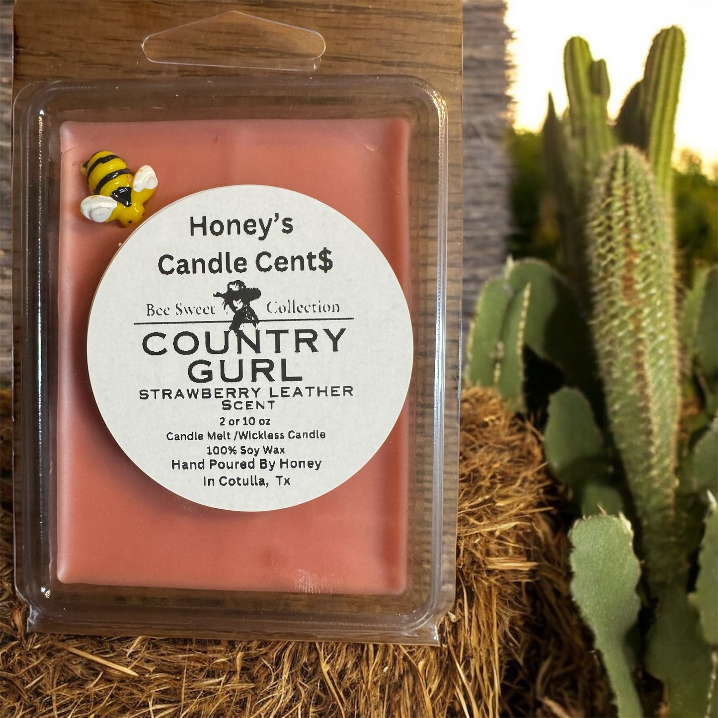 Candle Melt Country Gurl - Strawberry Leather