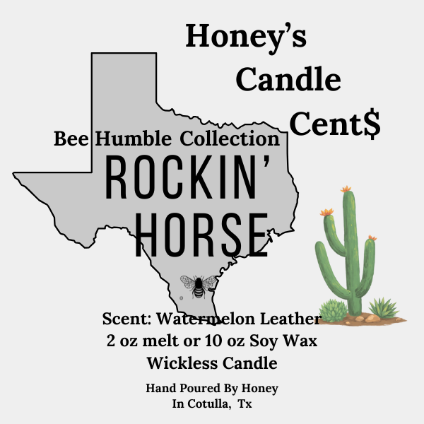 Rockin' Horse - Watermelon Leather Wickless Candle