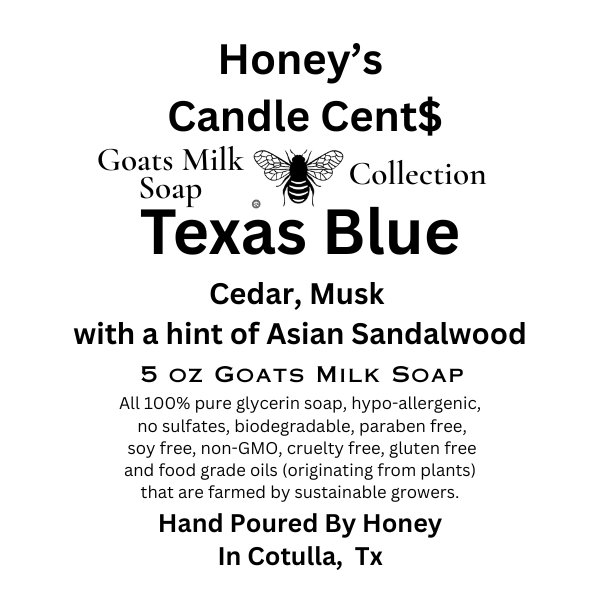 *Goats Milk Soap Texas Blue