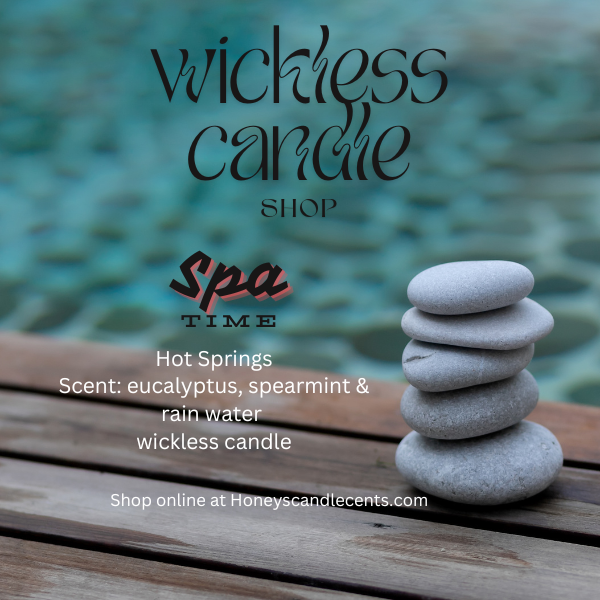 Hot Springs - Eucalyptus, Spearmint & Rain Water Wickless Candle