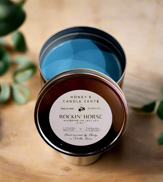 Rockin' Horse - Watermelon Leather Wickless Candle