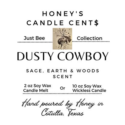 Candle Melt Dusty Cowboy - Sage Earth & Woods