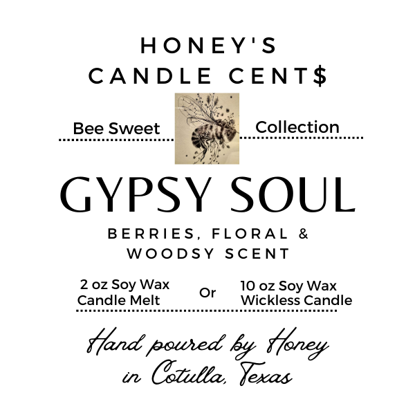 Gypsy Soul - Berries Floral & Woodsy Scented Wickless Candle