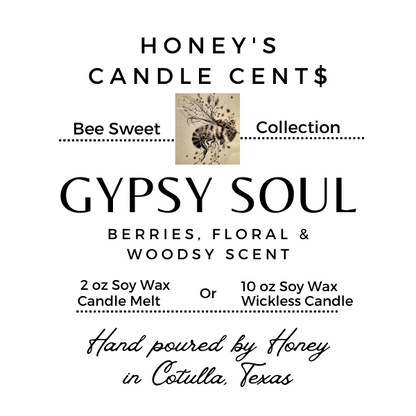 Gypsy Soul - Berries Floral & Woodsy Scented Wickless Candle