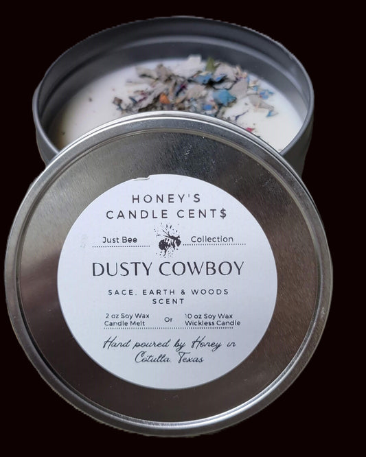 Dusty Cowboy - Sage Earth & Woods Scented Wickless Candle