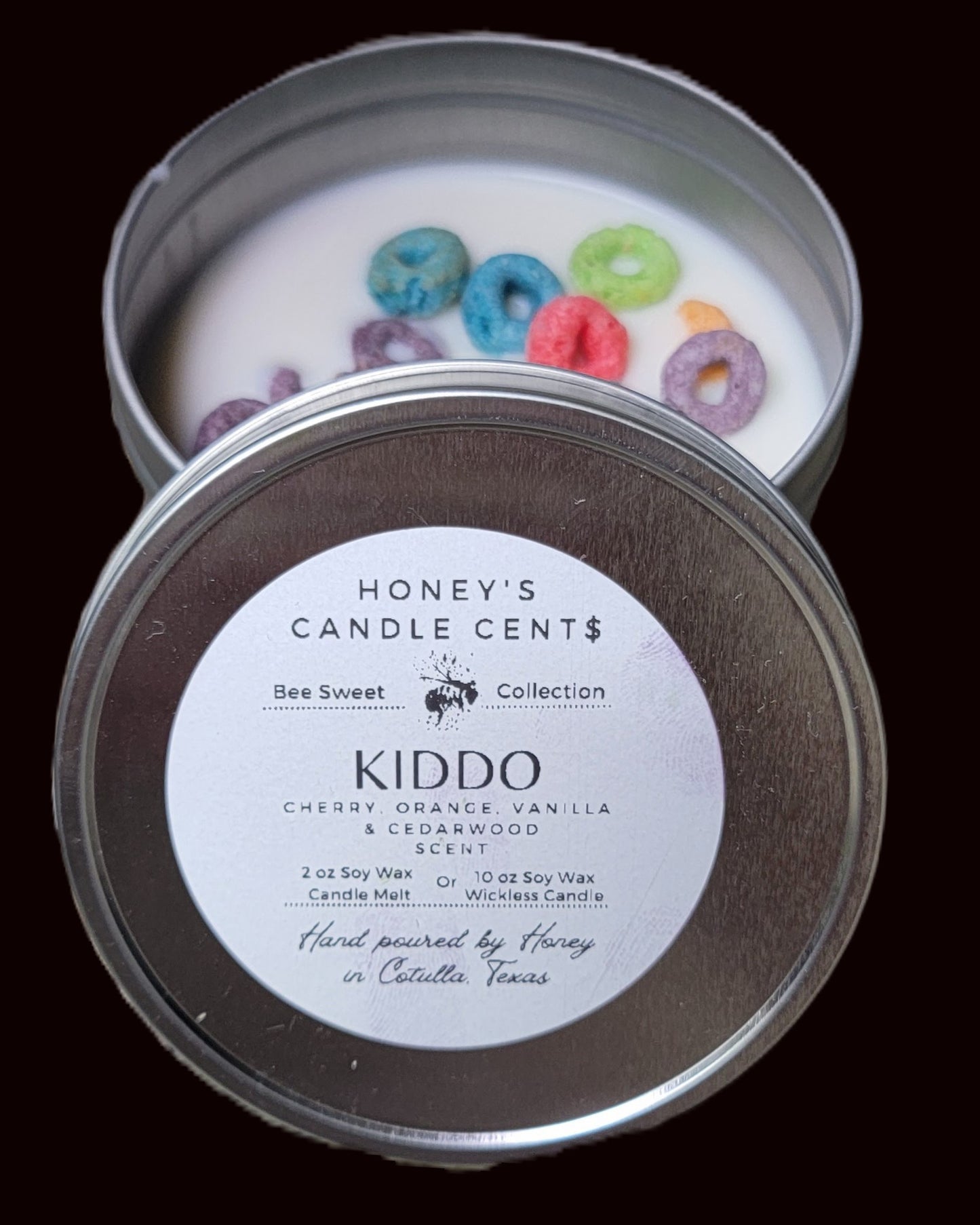 Kiddo - Cherry, Orange, Vanilla & Cedarwood Scented Wickless Candle