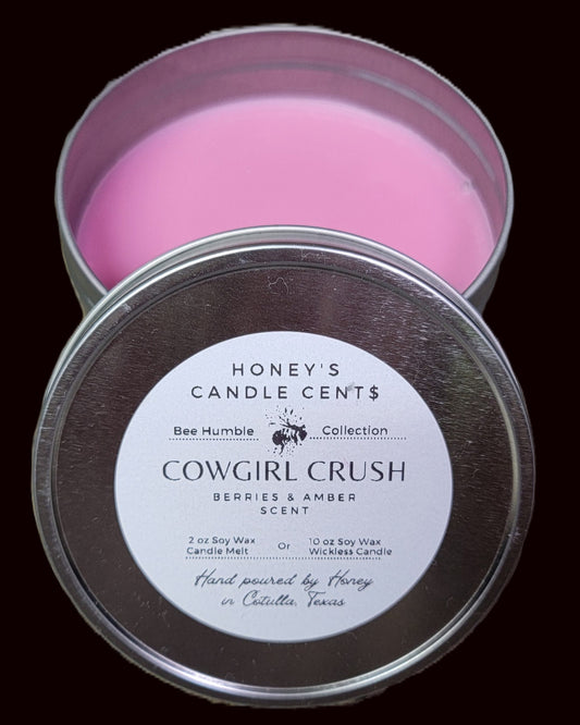 Cowgirl Crush - Berries & Amber Scented Wickless Candle