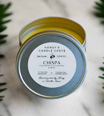 Chispa - Pineapple & Cilantro Scented Wickless Candle