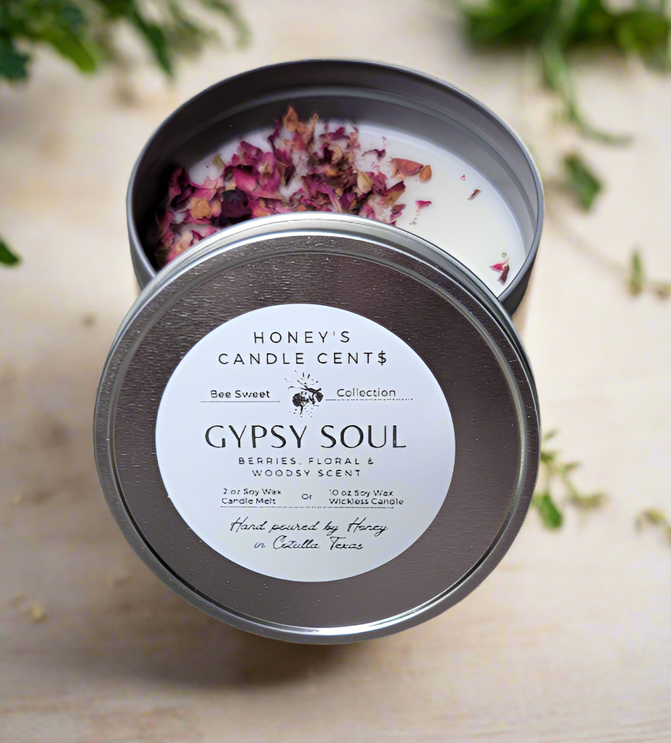 Gypsy Soul - Berries Floral & Woodsy Scented Wickless Candle