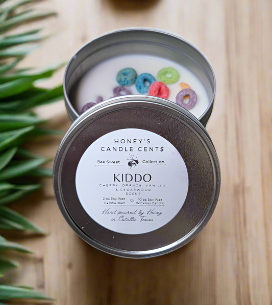 Kiddo - Cherry, Orange, Vanilla & Cedarwood Scented Wickless Candle