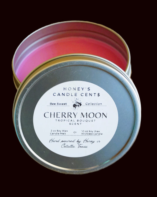 Cherry Moon- Tropical Bouquet Scented Wickless Candle