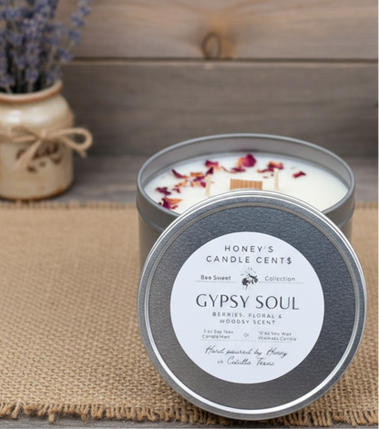Gypsy Soul - Berries Floral & Woodsy Scented Wickless Candle
