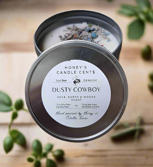 Dusty Cowboy - Sage Earth & Woods Scented Wickless Candle