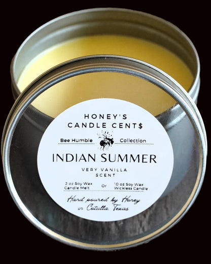 Indian Summer - Vanilla Scented Wickless Candle