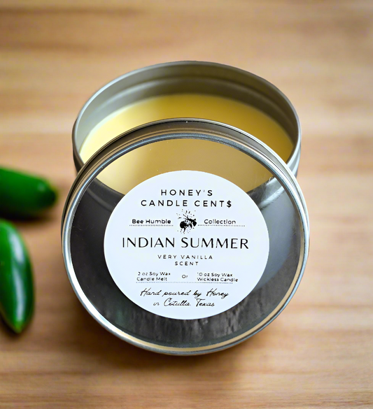 Indian Summer - Vanilla Scented Wickless Candle