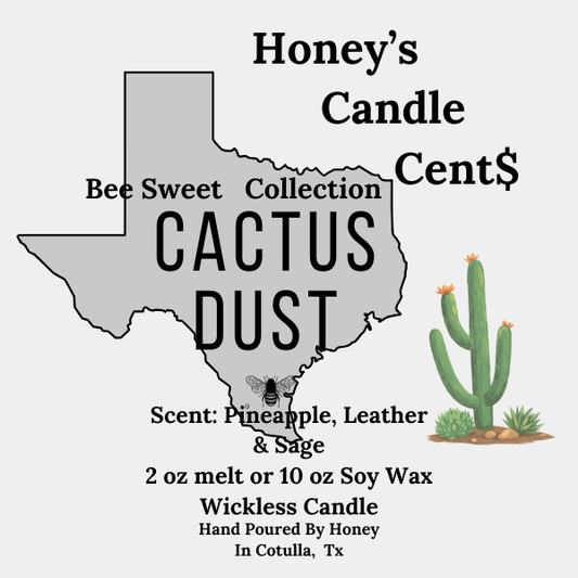 3 ea Candle Melt Cactus Dust Pineapple & Leather