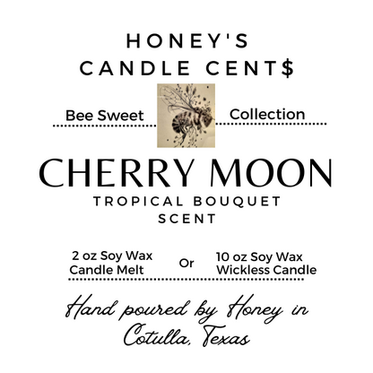 Cherry Moon- Tropical Bouquet Scented Wickless Candle